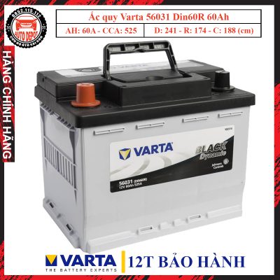ac quy varta 56031 din60r 12V60ah