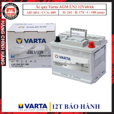 nơi bán ắc quy varta ln2 12v60ah chính hãng tại cuuhootosaigon.com