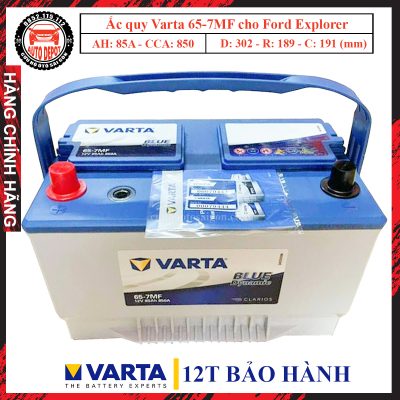 Ắc quy varta 65 7MF 85ah cho ford explorer chính hãng đang được bán tại Auto Depot giá rẻ
