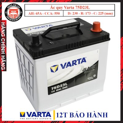 Ắc quy varta 75D23L 65ah đang được bán tại Auto Depot giá rẻ